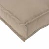 vidaXL Coussin Taupe 70 x 40 x 12 cm Tissu Oxford