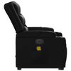 vidaXL Fauteuil inclinable de massage électrique noir similicuir