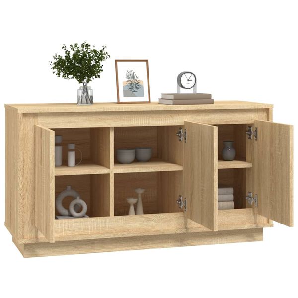 vidaXL Buffet ch&ecirc;ne sonoma 102x35x55 cm bois d'ing&eacute;nierie