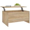 vidaXL Table basse chêne sonoma 80x55,5x41,5 cm bois d'ingénierie