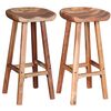 vidaXL Tabourets de bar lot de 2 bois d'acacia massif