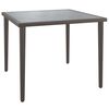 vidaXL Table de jardin gris 48x48x37 cm acier