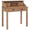vidaXL Bureau 90x50x100 cm bois de teck solide