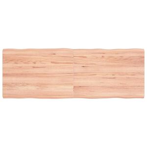 vidaXL Dessus de table bois massif trait&eacute; bordure assortie
