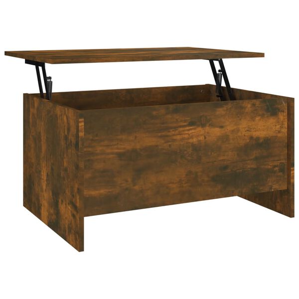 vidaXL Table basse Chêne fumé 80x55,5x41,5 cm Bois d'ingénierie