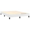 vidaXL Sommier à ressorts de lit blanc 137x190 cm similicuir