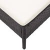 vidaXL Salon de jardin 6 pcs avec coussins r&eacute;sine tress&eacute;e noir