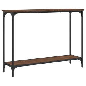 vidaXL Table console chêne marron 101x30,5x75 cm bois d'ingénierie