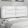 vidaXL Coussin de tête de lit Hvar blanc 137 cm similicuir