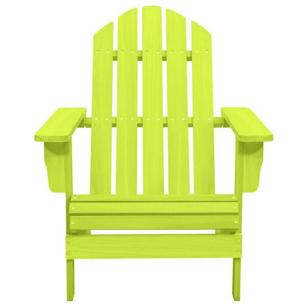 vidaXL Chaise de jardin Adirondack bois de sapin massif vert