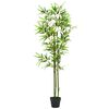 vidaXL Plante artificielle avec pot Bambou 150 cm Vert