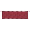 vidaXL Coussin de banc de jardin rouge bordeaux 180x50x7 cm