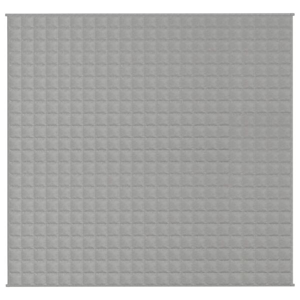 vidaXL Couverture lestée Gris 220x230 cm 11 kg Tissu
