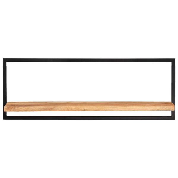 vidaXL &Eacute;tag&egrave;res murales 2 pcs 100x24x35 cm Bois d'acacia et acier