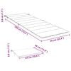vidaXL Chaise longue de jardin avec coussin Bois d'acacia solide