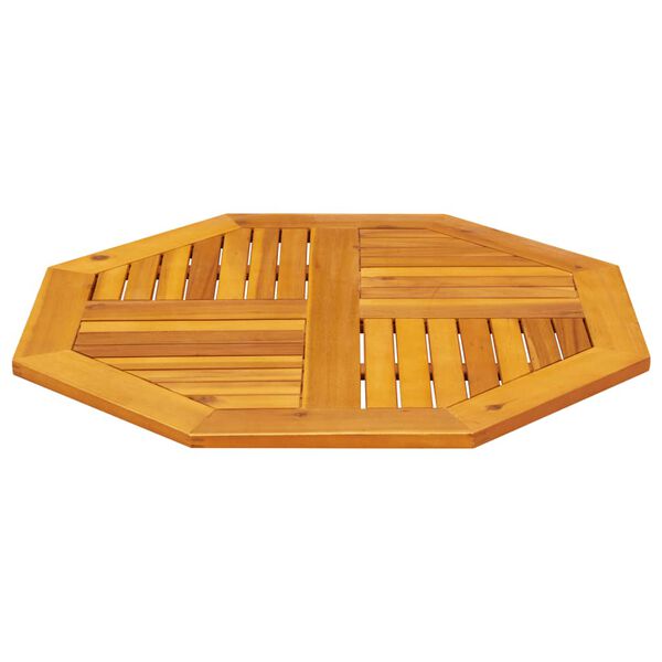 vidaXL Dessus de table 80x80x2,2 cm octogonal bois massif d'acacia