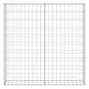 vidaXL Mur &agrave; gabion avec couvercles Acier galvanis&eacute; 80x20x100 cm