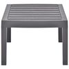 vidaXL Table de jardin Moka 78x55x38 cm Plastique