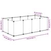 vidaXL Cage pour petits animaux Transparent 144x74x46,5 cm PP et Acier
