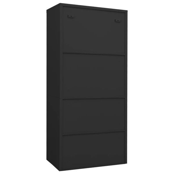 vidaXL Garde-robe Anthracite 80x50x180 cm Acier