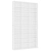 vidaXL Armoire &agrave; CD Blanc 102x23x177,5 cm Bois d'ing&eacute;nierie