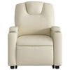 vidaXL Fauteuil inclinable cr&egrave;me similicuir