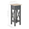 vidaXL Table d'appoint Noir 27 x 27 x 65,5 cm Bois
