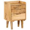 vidaXL Table de chevet Bois de manguier massif 40 x 30 x 59,5 cm