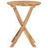 vidaXL Table pliable de jardin &Oslash; 60 cm Bois de teck solide