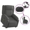 vidaXL Fauteuil inclinable de massage gris fonc&eacute; tissu