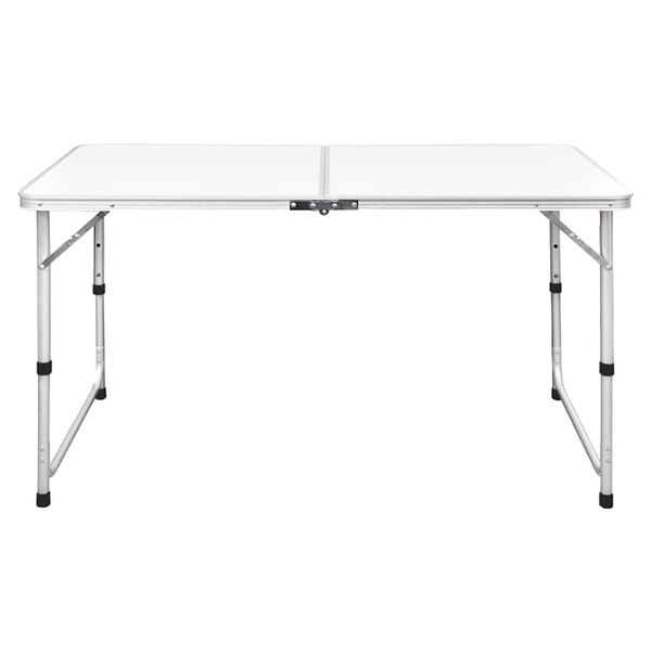 vidaXL Table pliable de camping Hauteur r&eacute;glable Aluminium 120x60 cm