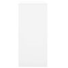 vidaXL Armoire de bureau avec porte coulissante Blanc 90x40x90cm Acier