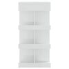 vidaXL Table de bar &eacute;tag&egrave;re de rangement Blanc brillant 100x50x101,5cm