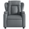 vidaXL Fauteuil de massage inclinable gris similicuir
