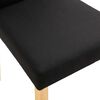 vidaXL Chaises à manger lot de 2 noir tissu