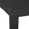 vidaXL Table de jardin Gris 79x65x72 cm Plastique