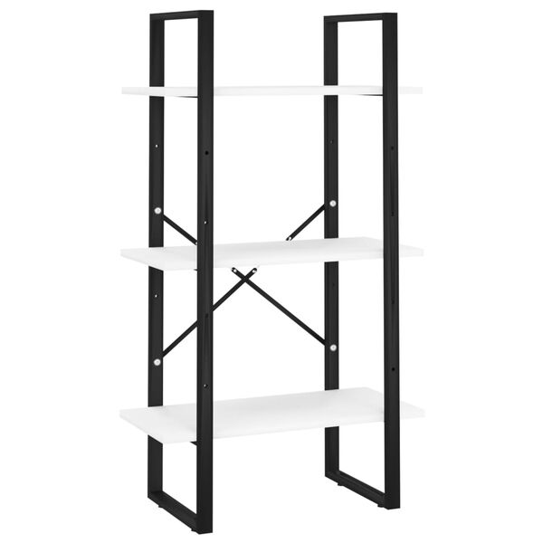 vidaXL &Eacute;tag&egrave;re de rangement blanc 60x30x105 cm bois d'ing&eacute;nierie