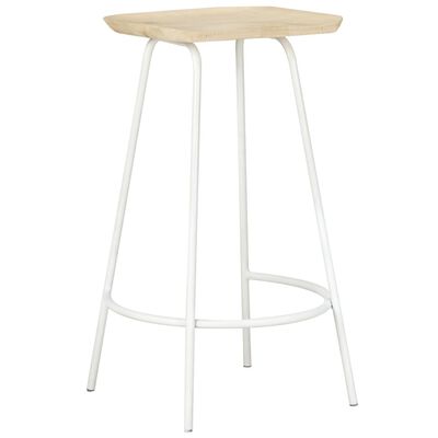 vidaXL Tabourets de bar lot de 2 bois de manguier massif