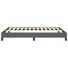 vidaXL Cadre de lit gris foncé 137x190 cm velours