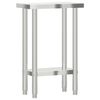vidaXL Table de travail de cuisine 55x30x85 cm acier inoxydable