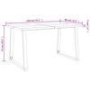 vidaXL Table &agrave; manger 140x80x75 cm bois d'acacia solide &agrave; bord vif