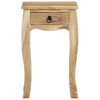 vidaXL Table de chevet 28x28x46 cm Bois de manguier massif