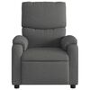 vidaXL Fauteuil de massage inclinable gris fonc&eacute; tissu