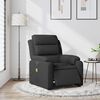 vidaXL Fauteuil inclinable de massage &eacute;lectrique noir tissu