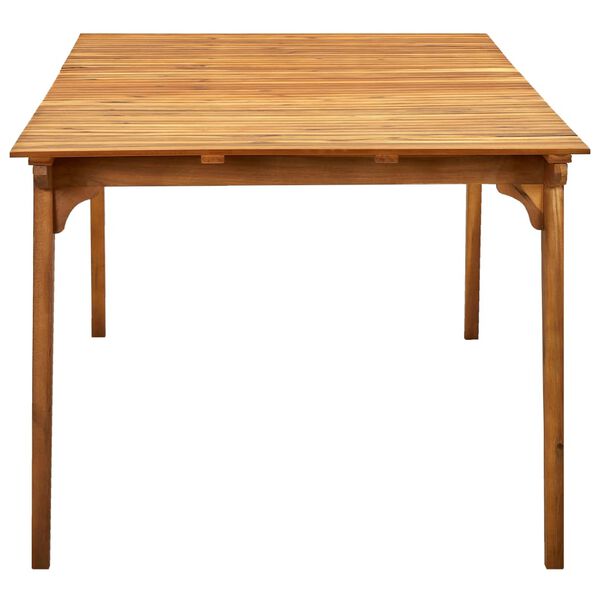 vidaXL Table de jardin 201,5x100x75 cm Bois d'acacia massif
