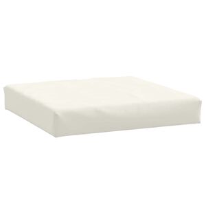 vidaXL Coussin de palette cr&egrave;me m&eacute;lang&eacute; 60x60x9,5 cm tissu