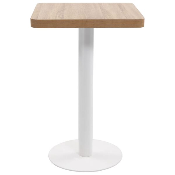 vidaXL Table de bistro Marron clair 50x50 cm MDF