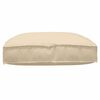 vidaXL Coussin Beige 80 x 80 x 12 cm Tissu Oxford