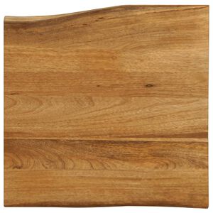 vidaXL Dessus de table 40x40x3,8 cm bord vivant bois massif manguier