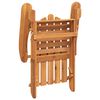 vidaXL Chaises Adirondack de jardin repose-pieds lot de 2 Bois acacia